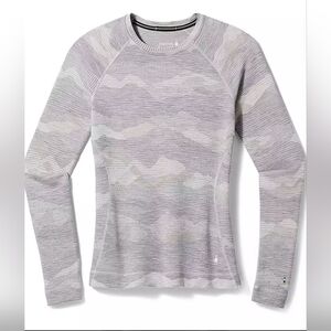 Smartwool Gray Patterned Long Sleeve Top